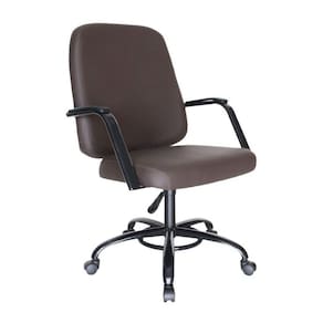 Cadeira Obesos Até 200kg Base Giratória Linha Obeso Marrom