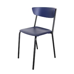 Cadeira Polipropileno Linha Banqueta Escritório Smart Azul