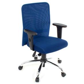 Cadeira Digitador com Braços Linha Tela Mesh Azul
