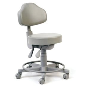Cadeira Mocho Com Back System Linha Mocho Cinza