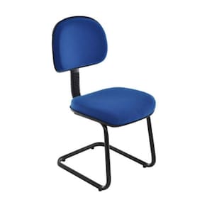 Cadeira Secretária Base Fixa Em S Robust Azul