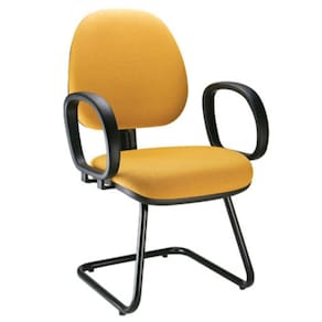 Cadeira Gerente Com Base Fixa Linha Confort Plus Amarelo