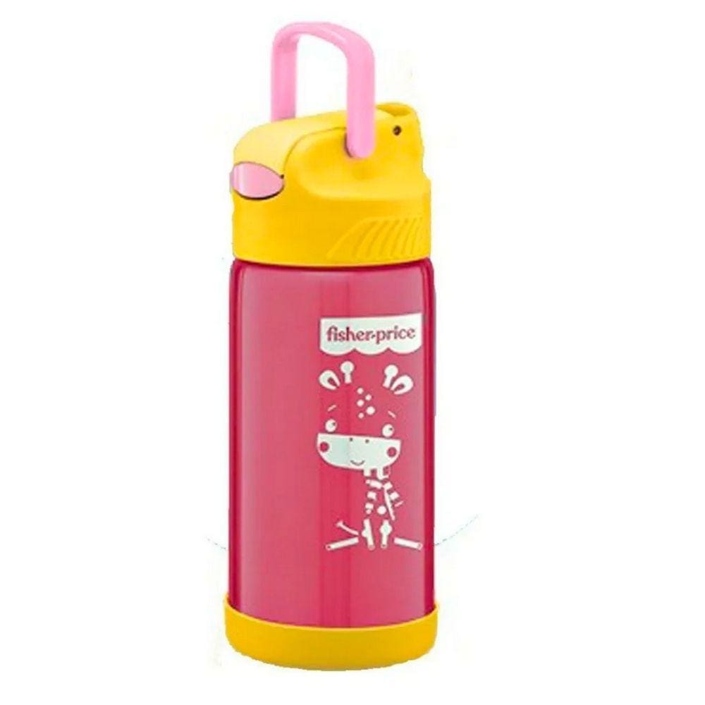 Copo Térmico Aço Inox Hot & Cold Rosa 400Ml - Fisher Price