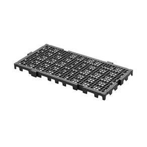 Estrado Deck Piso Plástico 50X25X2,5Cm Preto