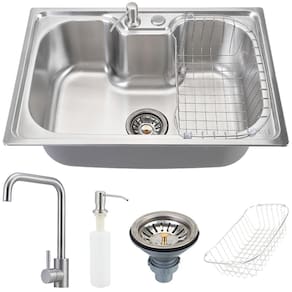 Cuba Para Cozinha Com Acessórios Carajás E Torneira Misturador Monocomando Gourmet Paraíba Pingoo.casa