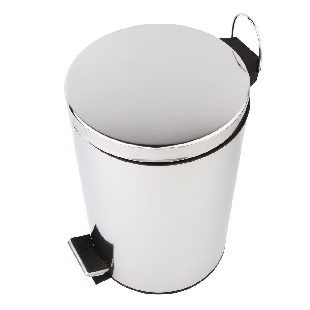 Lixeira Inox Brilho com Pedal 12L - A/CASA