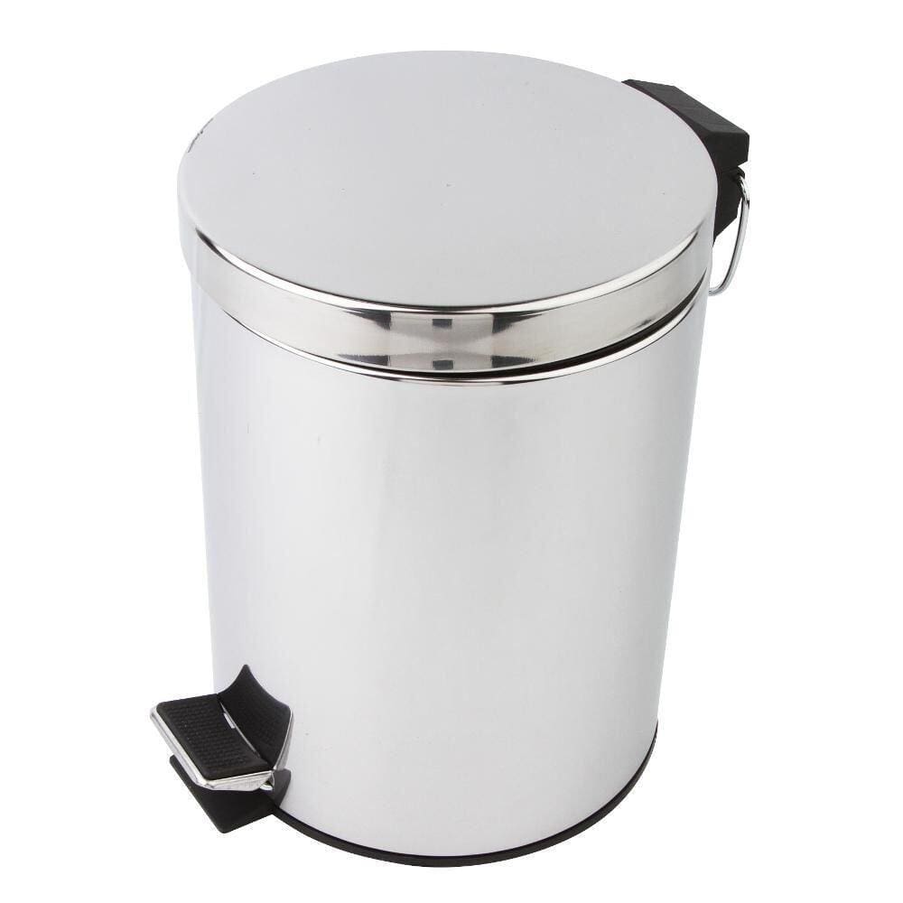 Lixeira Inox Brilho com Pedal 5L - A/CASA