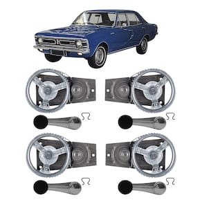 Kit Máquina Manivela Vidro Preto Opala 4 Portas 68 Até 85