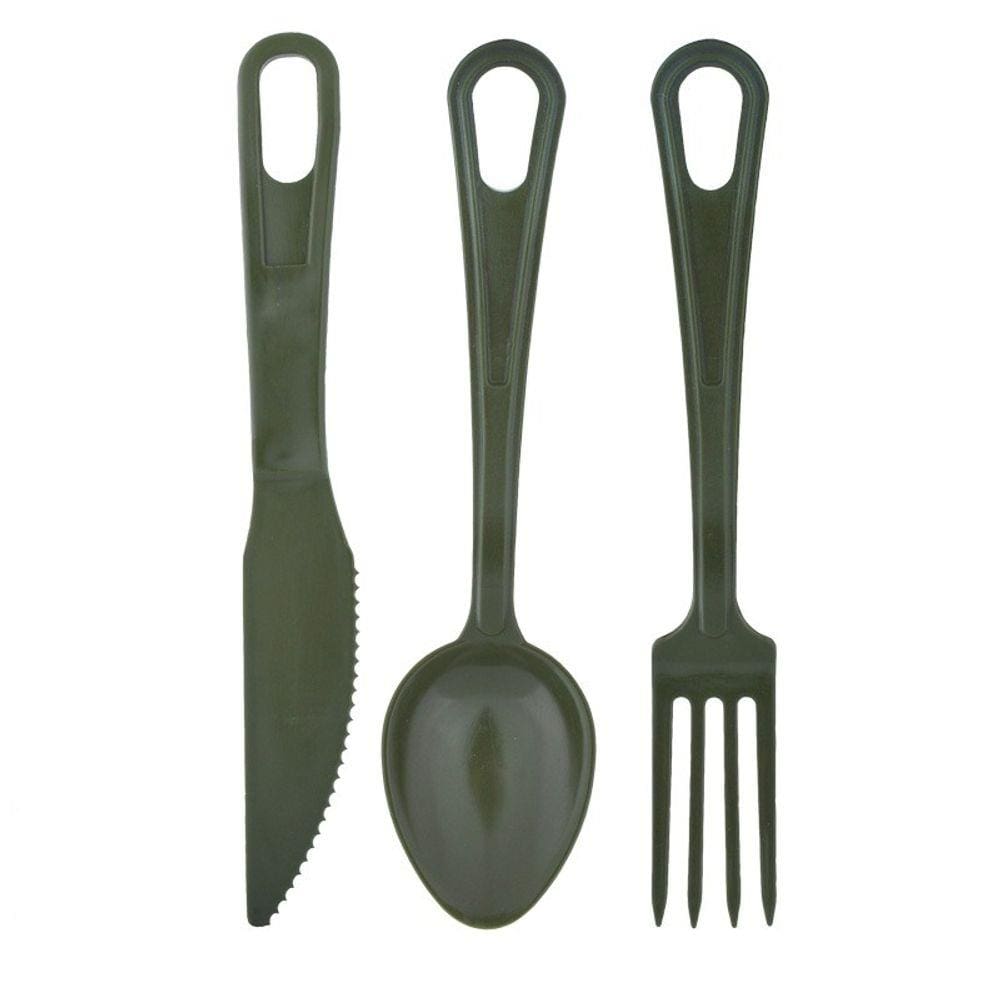 Talher Polímero Camping Verde