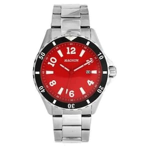 Relógio Masculino Magnum Prata/Vermelho Ma35002V