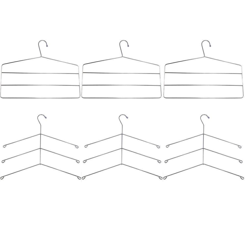 3 Cabides Triplos Para Camisas 3 Cabides Triplos Para Calças