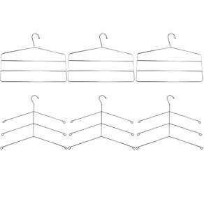 3 Cabides Triplos Para Camisas 3 Cabides Triplos Para Calças