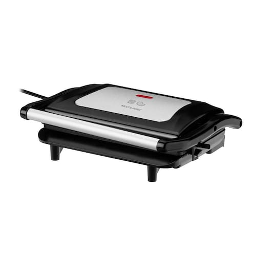 imagem-Mini Grill Multilaser CE121 Panini 850W Com Acabamento Inox Preto - 110V