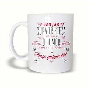 Caneca Dançarinos - Dançar Cura Tristeza - 325Ml Cerâmica
