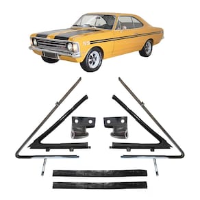 Kit Aro Borracha Dobradiça Quebra Vento Opala Caravan 68 A85