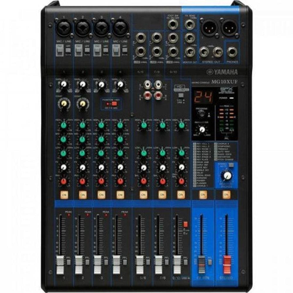 Mesa De Som Mg10Xuf Preta Yamaha