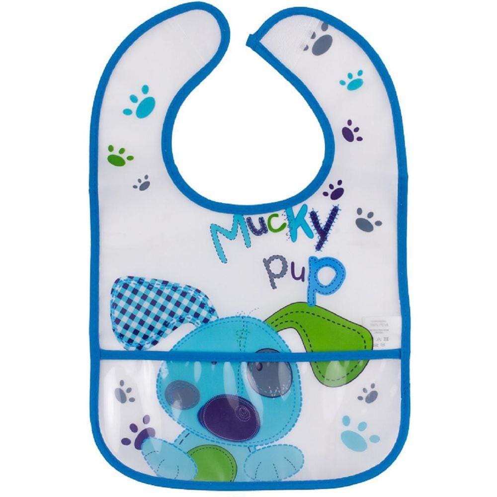 Babador Impermeável Com Bolso Cachorrinho - Comtac Kids