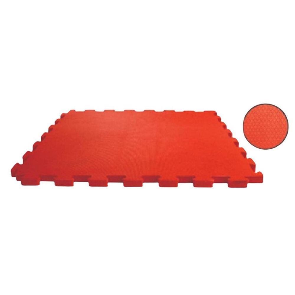 Kit Tatame Fitness Treino Academia Eva Com 4 Placas Vermelho