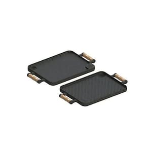Bifeteira Chapa Dupla Face Em Ferro Fundido 23x28 Cm