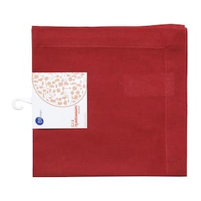 Conjunto 2 Guardanapos Algodão Vermelho 40X40Cm - Royal