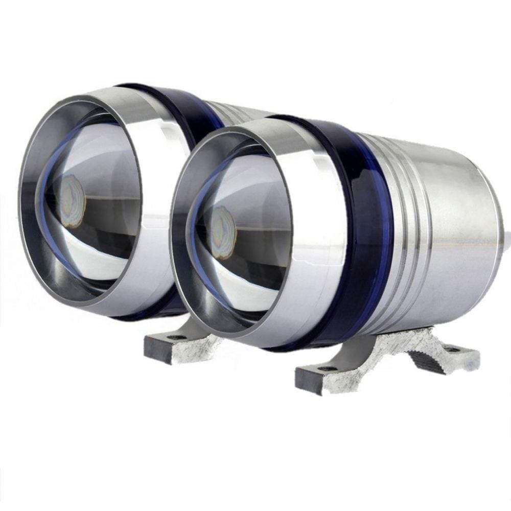 Par Farol Milha Led Moto Universal U5 + Interruptor Lorben
