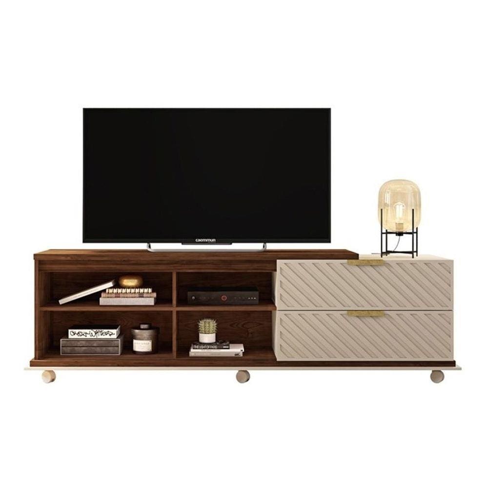 Rack Bancada Para TV 55 Polegadas Harmony Havana Off White