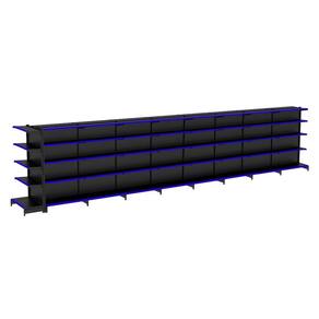 Gondola Centro 170 Amapa Flex Kit 8 Metros 1 Ponta Preto PE