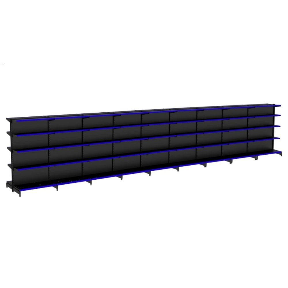 Gondola Centro 170 Amapa Flex Kit 9 Metros Preto PE AZ