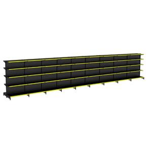 Gondola Centro 170 Amapa Flex Kit 9 Metros Preto