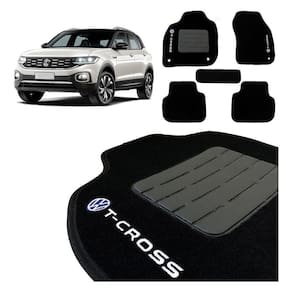 Jogo De Tapetes Carpete Vw T-cross 2019 2020 Logo Bordado