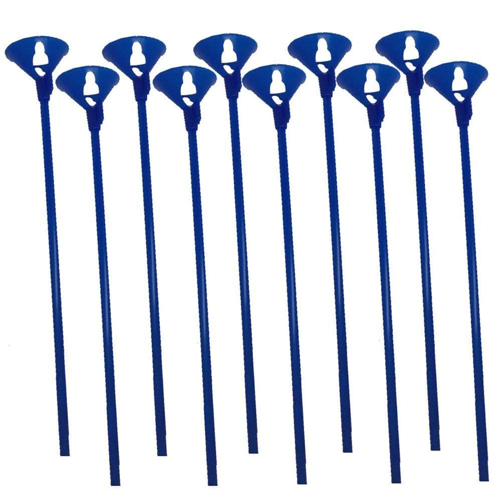 Vareta com Suporte para Balões 33cm - Azul Escuro - 10 Unidades