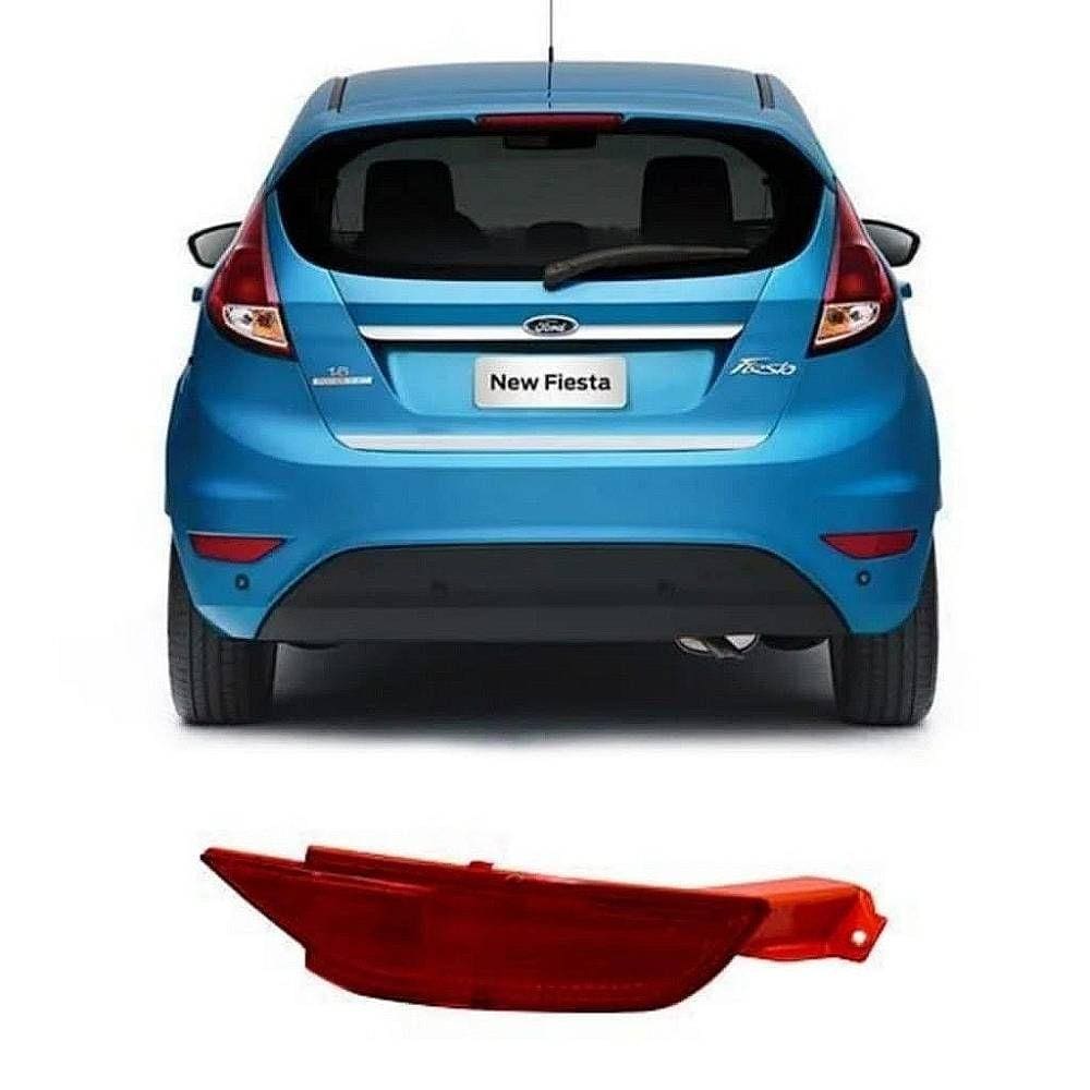 Refletor P/Choque Traseiro New Fiesta Hatch 2013 a 2019 Esquerdo