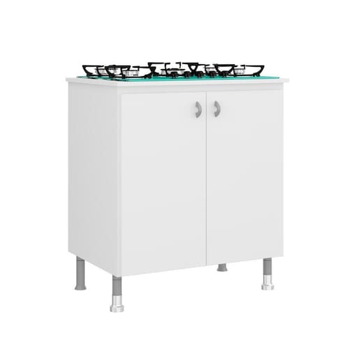 Balcão Cooktop Ditália 2 Portas BA-115 Branco Menor preço em Balcão Cooktop Ditália 2 Portas BA-115 Branco