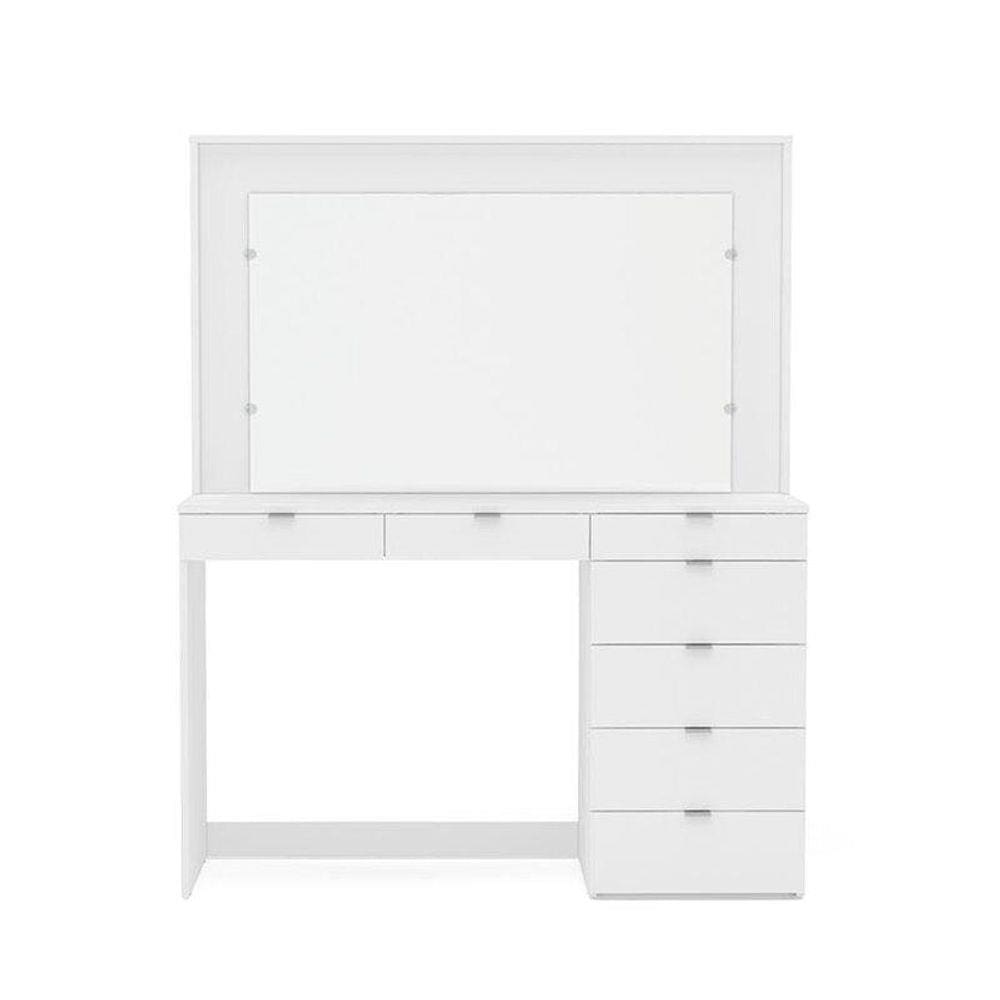 Penteadeira Ditália 7 Gavetas Branco UV Acetinado