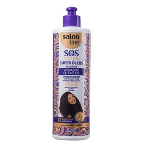 Ativador De Cachos Super Óleos Nutritivo Sos Cachos Salon Line 500Ml