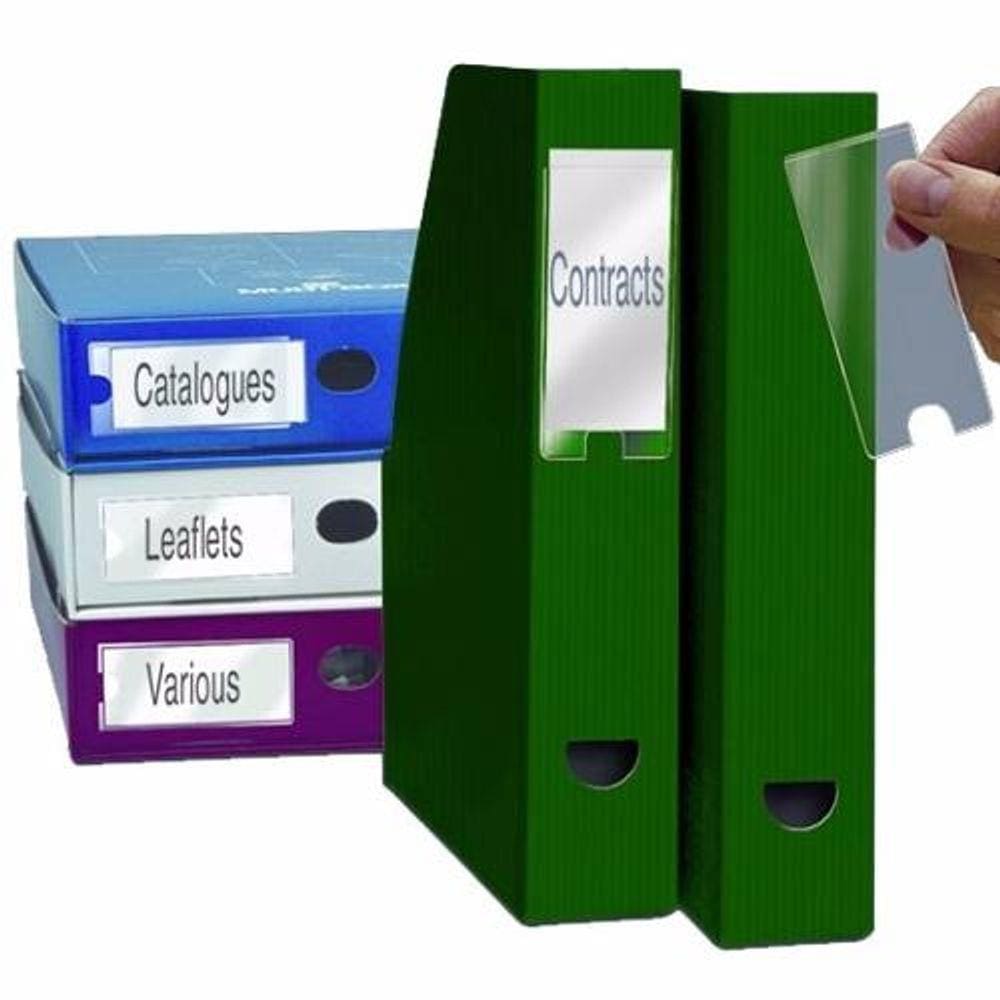 Porta Etiquetas Auto Adesivo 46x75mm - Caixa com 102 Unidades