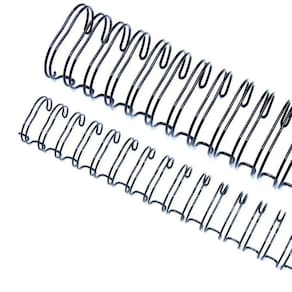Wire-o Garra Duplo Anel 7/8" para 180 fls Carta 2x1 Preto 50 und