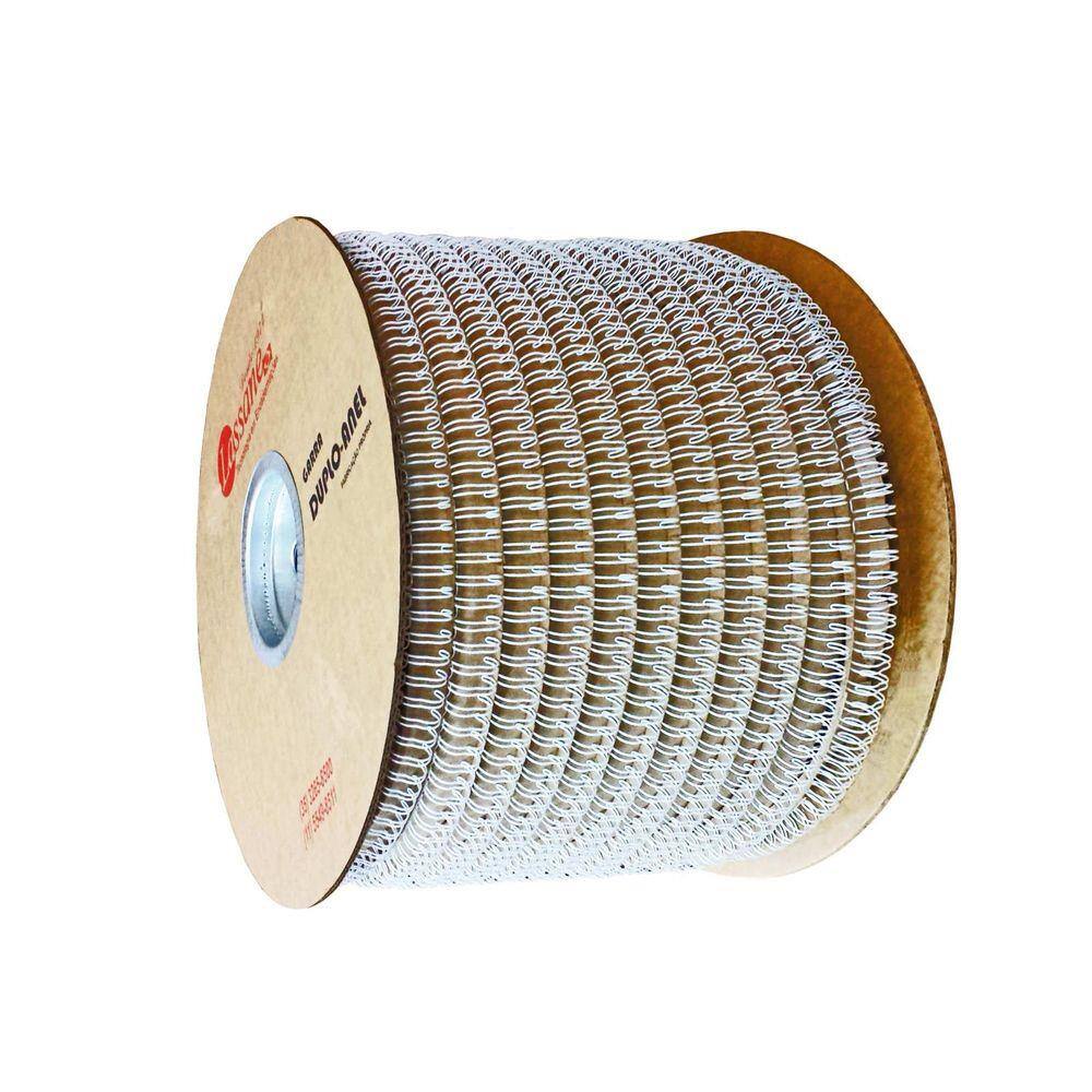 Bobina de Garras de Duplo Anel Wire-o 2x1 5/8 120 Folhas Cor Branca