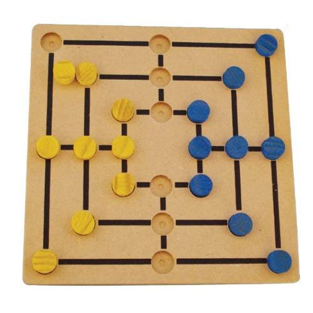 Brinquedos Educativos - Jogo Trilha em Madeira 18 Peças