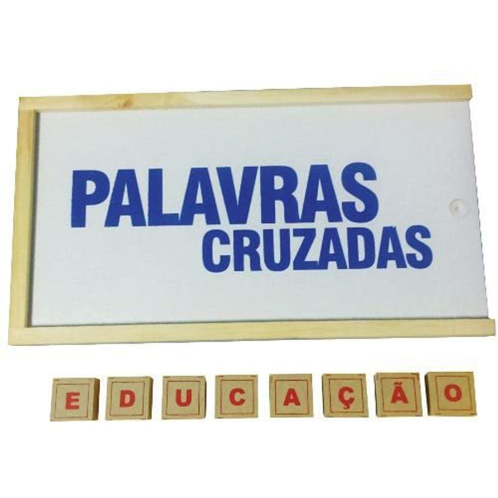 Brinquedos Educativos - Jogo Palavras Cruzadas 50 Peças