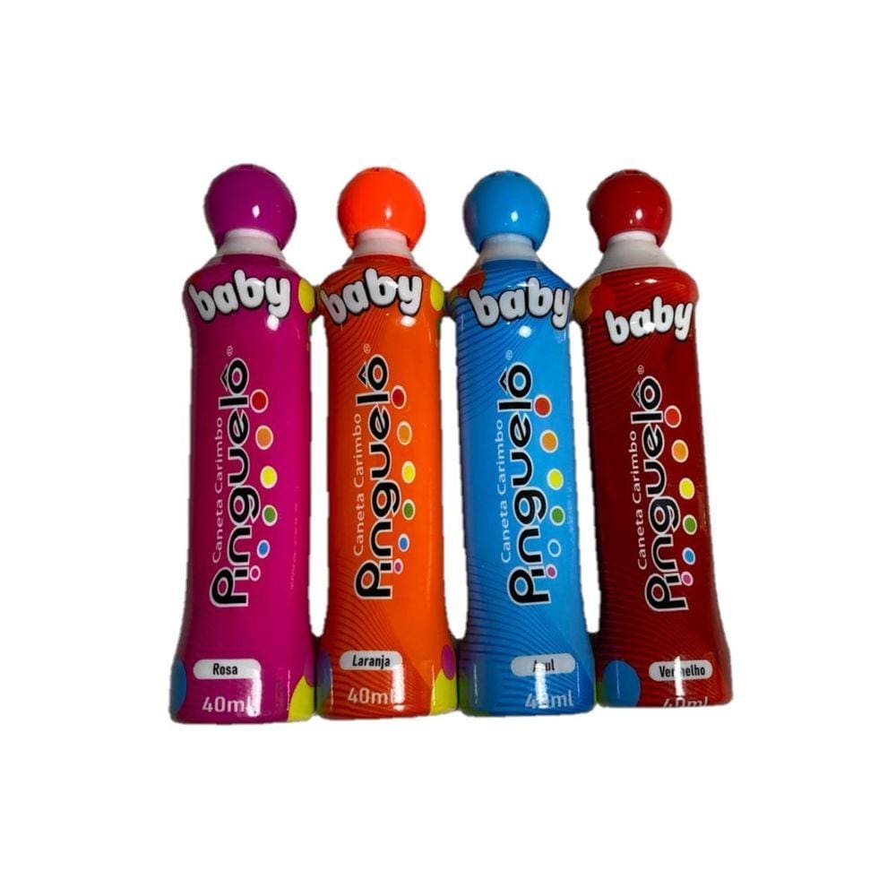 4 Caneta Carimbo Pinguelô Baby De 40ml Marcador De Bingo