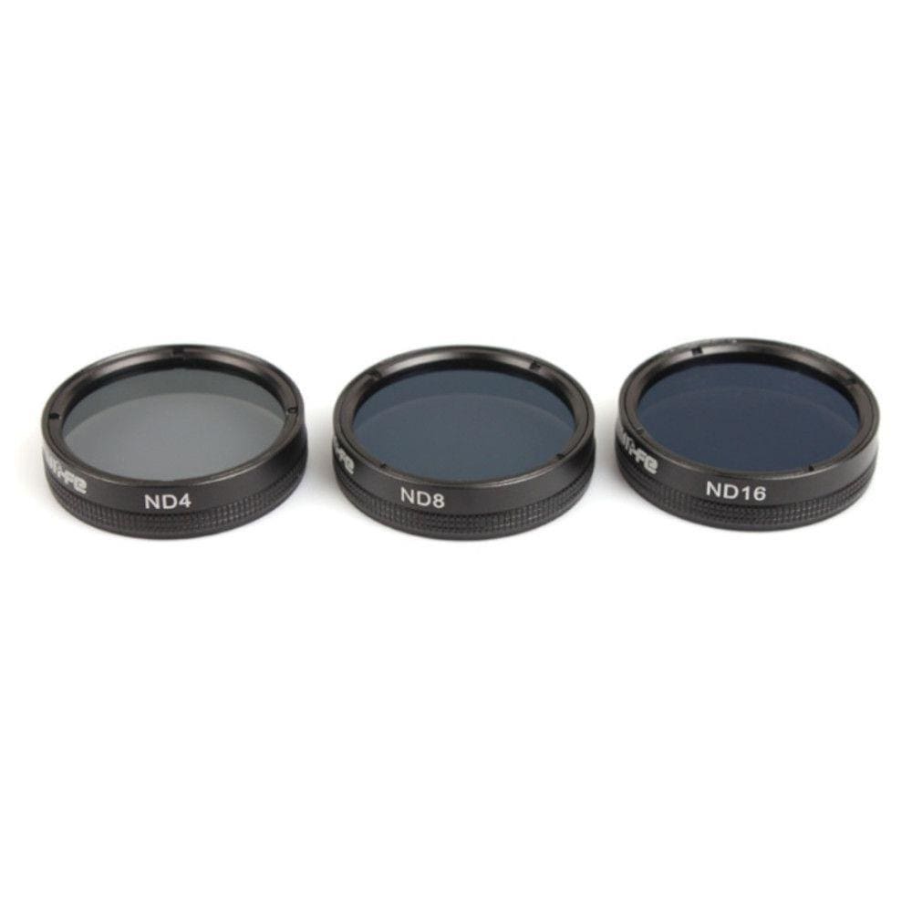 Combo 3 Filtros ND4 ND8 ND16 Drone DJI Phantom 4 Pro e 4 Advanced