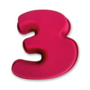 Forma Para Bolo De Numerais Silicone - Rosa 4