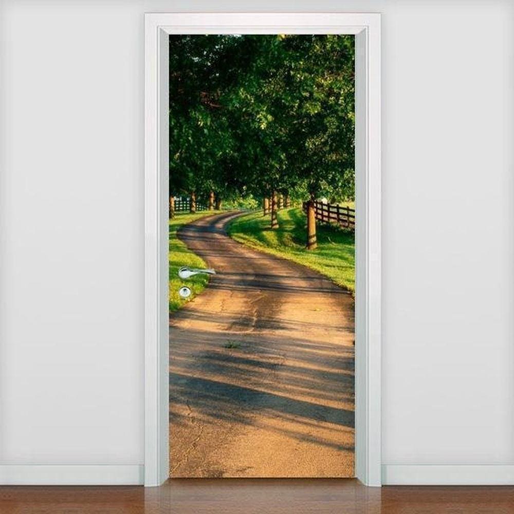 Adesivo De Porta Estrada 3 - 215X98Cm