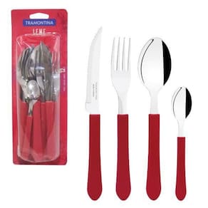 Conjunto De Talheres / Faqueiro De Inox Com 12 Pecas