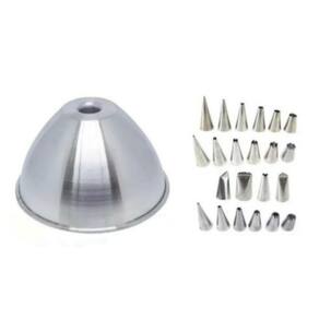 Forma Saia De Boneca Alumínio + Jogo De Bicos C/ 22 Pçs Inox
