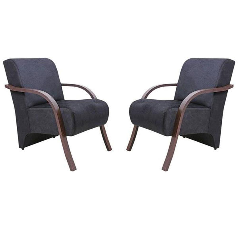 Kit 2 Poltronas Decorativas 1 Lugar Santa Rita Sued