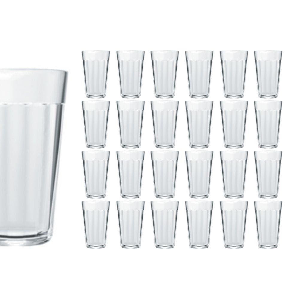 Jogo 24 Copo Americano Long Drink 345ml Vidro Cerveja Nadir
