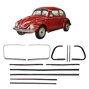 Kit Canaleta Pestana Friso Quebra Vento Fusca 71 A 77