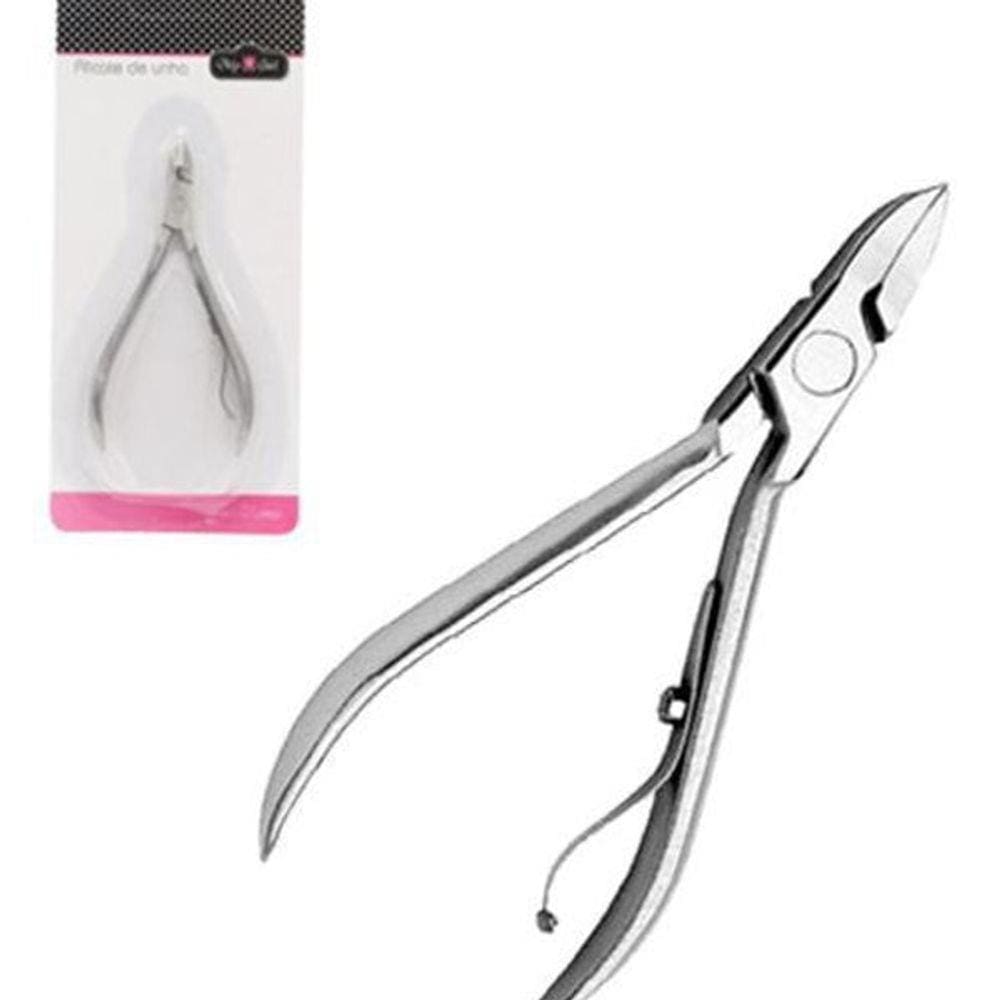 Alicate De Cuticula De Inox 4`` 9,5Cm Na Cartela